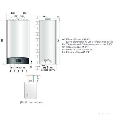 Ariston Genus One System 24 fűtő kondenzációs fali gázkazán EU-ERP