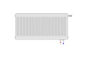 Silver UNI radiátor szelepes 33K 600x1400 Jobb, beépített szelepes, alsó bekötési pont, ajándék egységcsomag